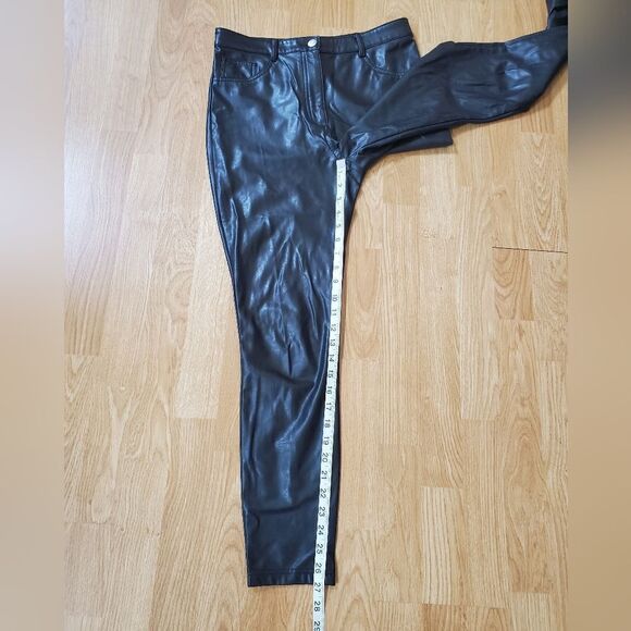 Wilfred Free High-Waist Vegan Leather Pants sz 6=28×27 - Picture 11 of 13